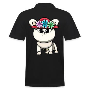 Chat Chats Chaton - Polo Homme - noir - Dos - Kai (181cm)