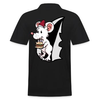 Souris Père Noël Cadeau de Noël Rat Rat - Polo Homme - noir - Dos - Kai (181cm)