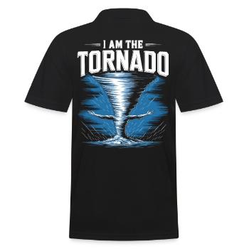 Storm Chaser Costume Storm Chaser - Men's Polo Shirt - black - Back - Kai (181cm)