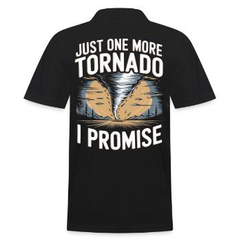 Storm Chaser Costume Storm Chaser - Men's Polo Shirt - black - Back - Kai (181cm)