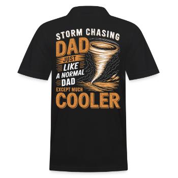 Storm Chaser Costume Storm Chaser - Men's Polo Shirt - black - Back - Kai (181cm)