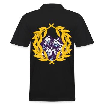 Couronne de laurier alpinisme alpinisme montagnes montagnes - Polo Homme - noir - Dos - Kai (181cm)