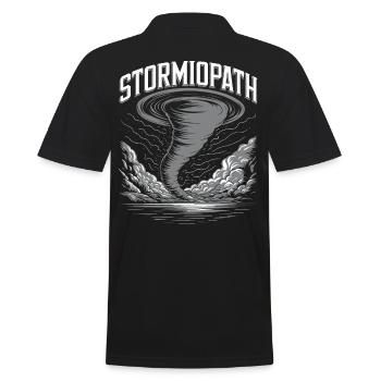 Storm Chaser Costume Storm Chaser - Men's Polo Shirt - black - Back - Kai (181cm)