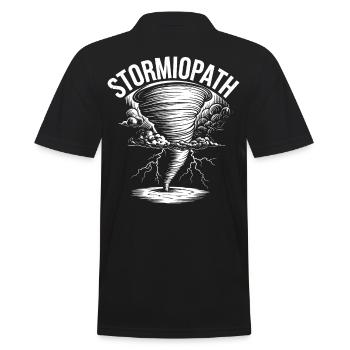 Storm Chaser Costume Storm Chaser - Men's Polo Shirt - black - Back - Kai (181cm)