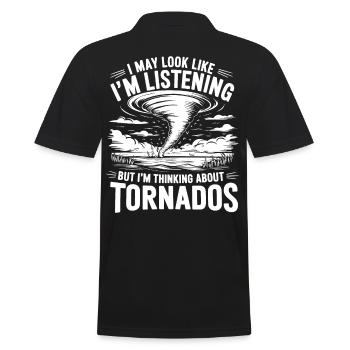 Storm Chaser Costume Storm Chaser - Men's Polo Shirt - black - Back - Kai (181cm)