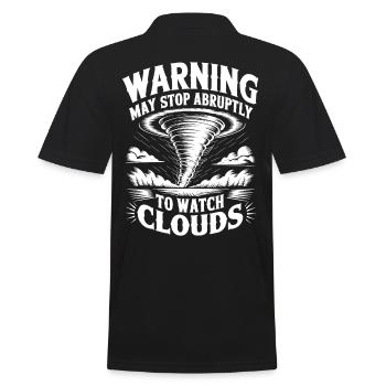 Storm Chaser Costume Storm Chaser - Men's Polo Shirt - black - Back - Kai (181cm)