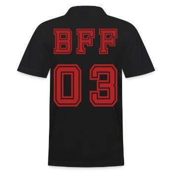BFF Meilleur ami Meilleur ami - Polo Homme - noir - Dos - Kai (181cm)