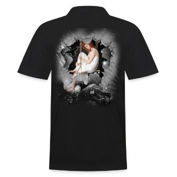 Filles Fau Rêver Sentiments Émotions - Polo Homme - noir - Dos - Kai (181cm)