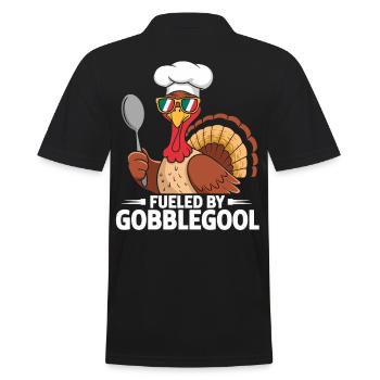 Dinde Thanksgiving Day Gobblegool - Polo Homme - noir - Dos - Kai (181cm)