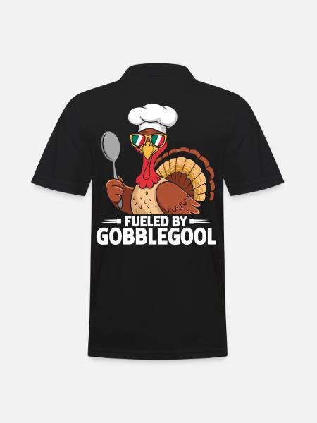 Dinde Thanksgiving Day Gobblegool - Polo Homme - noir