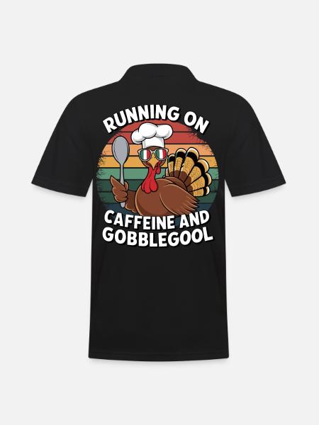 Dinde Thanksgiving Day Gobblegool - Polo Homme - noir