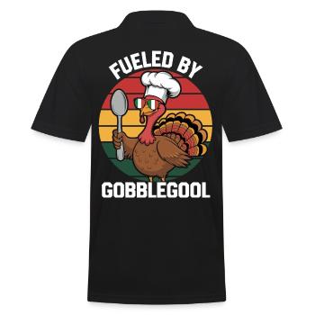 Dinde Thanksgiving Day Gobblegool - Polo Homme - noir - Dos - Kai (181cm)