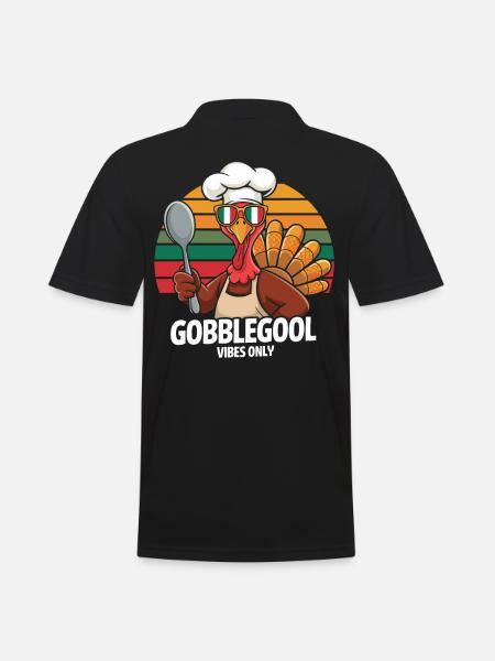 Dinde Thanksgiving Day Gobblegool - Polo Homme - noir