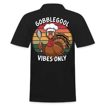 Dinde Thanksgiving Day Gobblegool - Polo Homme - noir - Dos - Kai (181cm)