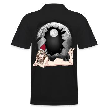 Sexy Santa Claus Santa Troll Xmas Santa - Men's Polo Shirt - black - Back - Kai (181cm)