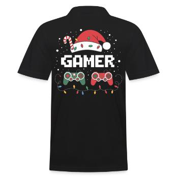 Gamer Gaming Gamer Gaming Noël - Polo Homme - noir - Dos - Kai (181cm)