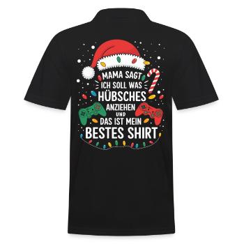 Gamer Gaming Gamer Gaming Noël - Polo Homme - noir - Dos - Kai (181cm)