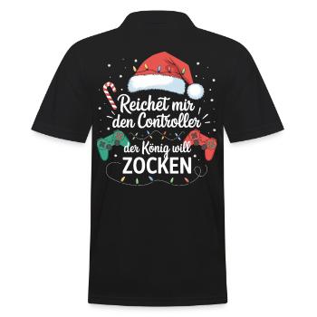 Gamer Gaming Gamer Gaming Noël - Polo Homme - noir - Dos - Kai (181cm)