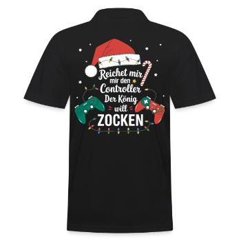 Gamer Gaming Gamer Gaming Noël - Polo Homme - noir - Dos - Kai (181cm)