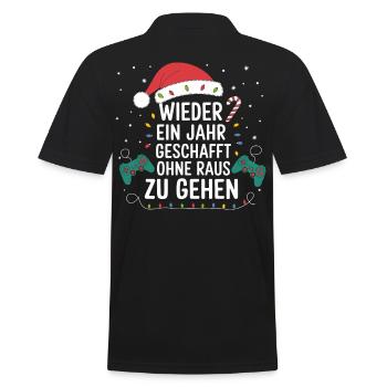 Gamer Gaming Gamer Gaming Noël - Polo Homme - noir - Dos - Kai (181cm)