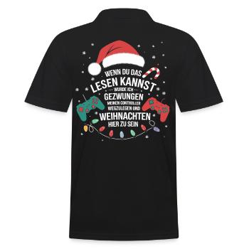 Gamer Gaming Gamer Gaming Noël - Polo Homme - noir - Dos - Kai (181cm)