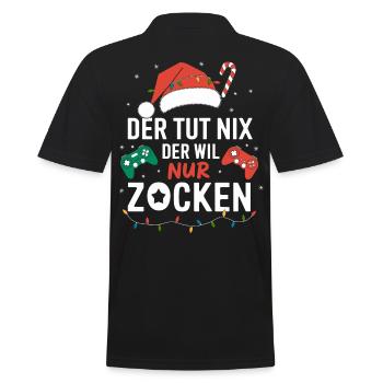 Gamer Gaming Gamer Gaming Noël - Polo Homme - noir - Dos - Kai (181cm)