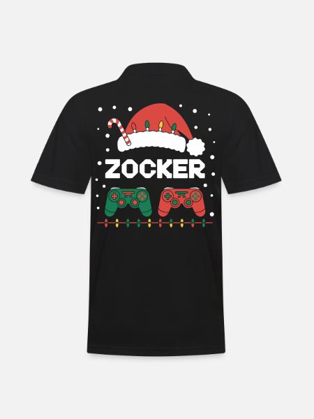 Gamer Gaming Gamer Gaming Christmas - Men's Polo Shirt - black