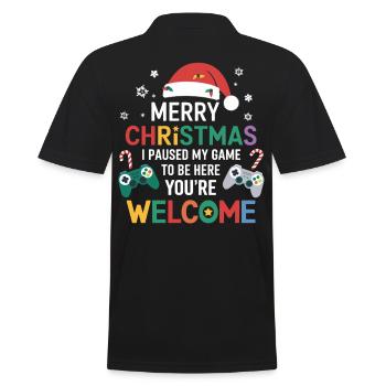 Gamer Gaming Gamer Gaming Noël - Polo Homme - noir - Dos - Kai (181cm)