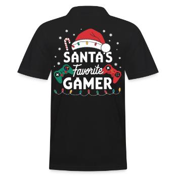 Gamer Gaming Gamer Gaming Noël - Polo Homme - noir - Dos - Kai (181cm)