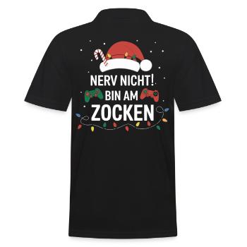 Gamer Gaming Gamer Gaming Noël - Polo Homme - noir - Dos - Kai (181cm)