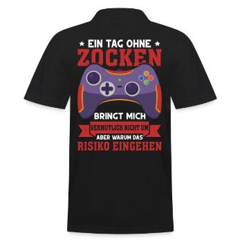Gamer Gaming Gamer Gaming Noël - Polo Homme - noir - Dos - Kai (181cm)