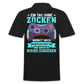 Gamer Gaming Gamer Gaming Noël - Polo Homme - noir - Dos - Kai (181cm)