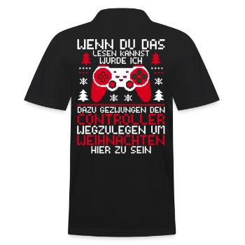 Gamer Gaming Gamer Gaming Noël - Polo Homme - noir - Dos - Kai (181cm)