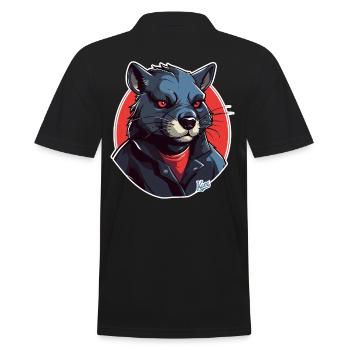 Tasmanian devil - Men's Polo Shirt - black - Back - Kai (181cm)