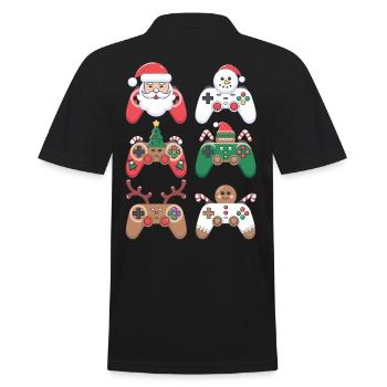 Gamer Gaming Gamer Gaming Noël - Polo Homme - noir - Dos - Kai (181cm)