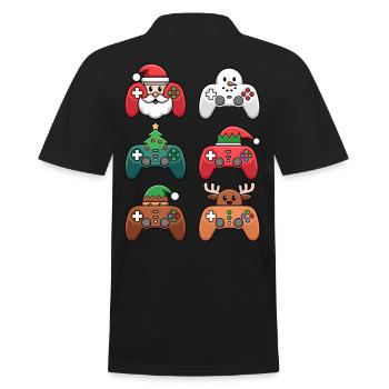 Gamer Gaming Gamer Gaming Noël - Polo Homme - noir - Dos - Kai (181cm)