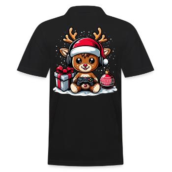 Gamer Gaming Gamer Gaming Noël - Polo Homme - noir - Dos - Kai (181cm)