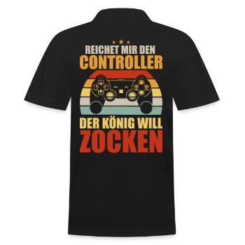Gamer Gaming Gamer Gaming Noël - Polo Homme - noir - Dos - Kai (181cm)