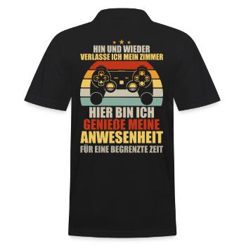 Gamer Gaming Gamer Gaming Noël - Polo Homme - noir - Dos - Kai (181cm)