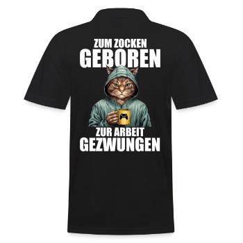 Gamer Gaming Zocker - Polo Homme - noir - Dos - Kai (181cm)