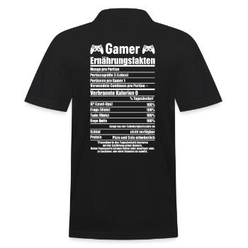 Gamer Gaming Zocken Zocker - Polo Homme - noir - Dos - Kai (181cm)