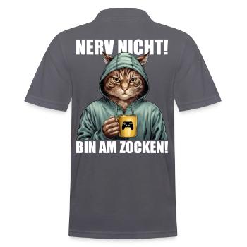 Gamer Gaming Gamer Nerve Not I’m Gambling - Polo Homme - charbon - Dos - Nico (186cm)