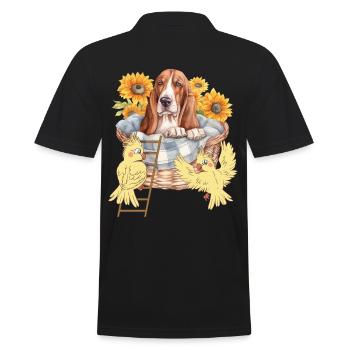 Animaux de compagnie Chien Chiens Oiseaux Oiseaux Amis Enfants - Polo Homme - noir - Dos - Kai (181cm)