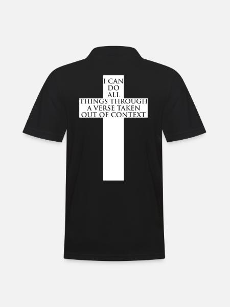 Christ Reformed Christian God Theology - Men's Polo Shirt - black