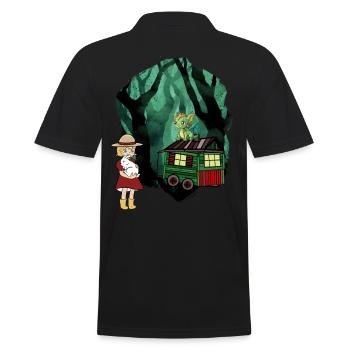 Conte de fées Conte de fées Personnage Dragon Forêt Aventure - Polo Homme - noir - Dos - Kai (181cm)