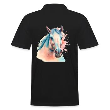 Cheval Chevaux Tête de cheval - Polo Homme - noir - Dos - Kai (181cm)