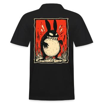 Lapin Monstre Lapin - Polo Homme - noir - Dos - Kai (181cm)