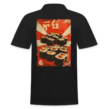 Propagande Sushi - Polo Homme - noir - Dos - Kai (181cm)