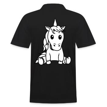 Licorne Licornes Enfants Enfant Bande dessinée - Polo Homme - noir - Dos - Kai (181cm)