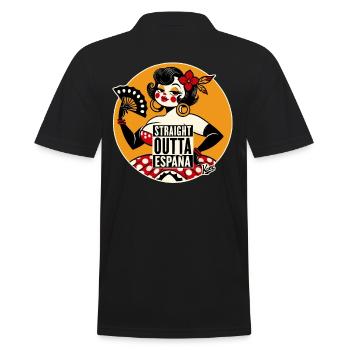 Danseuse de flamenco Bombshell Woman : Directement d’Espagne - Polo Homme - noir - Dos - Kai (181cm)
